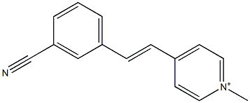 4-(3-Cyanostyryl)-1-methylpyridinium Struktur