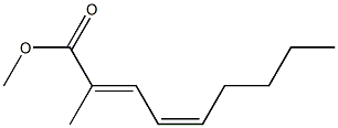 (2E,4Z)-2-Methyl-2,4-nonadienoic acid methyl ester Struktur