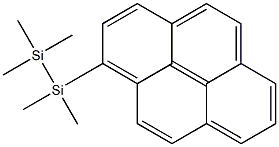 1-(Pentamethyldisilanyl)pyrene Struktur