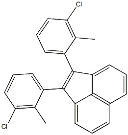 1,2-Bis(2-methyl-3-chlorophenyl)acenaphthylene Struktur