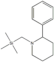 1-(Trimethylsilylmethyl)-2-phenylpiperidine Struktur