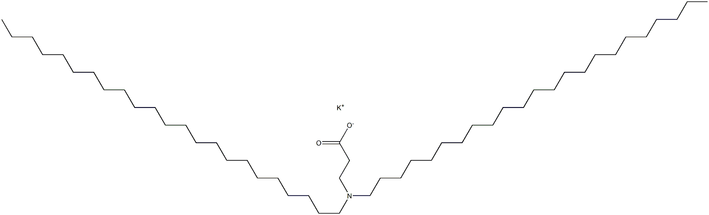 3-(Ditricosylamino)propanoic acid potassium salt Struktur