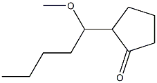 2-(1-Methoxypentyl)cyclopentanone Struktur