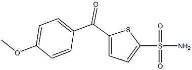 5-(4-Methoxybenzoyl)thiophene-2-sulfonamide Struktur