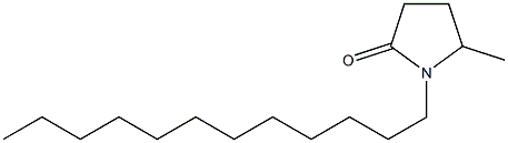 1-Dodecyl-5-methyl-2-pyrrolidone Struktur