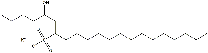 5-Hydroxyhenicosane-7-sulfonic acid potassium salt Struktur