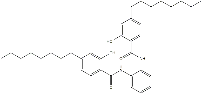 N,N'-Bis(4-octylsalicyloyl)-o-phenylenediamine Struktur