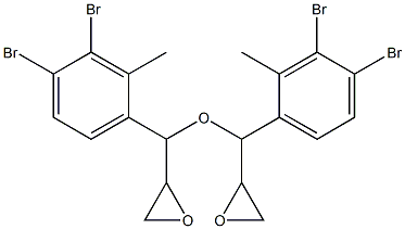 3,4-Dibromo-2-methylphenylglycidyl ether Struktur