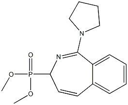 [1-(Pyrrolidin-1-yl)-3H-2-benzazepin-3-yl]phosphonic acid dimethyl ester Struktur