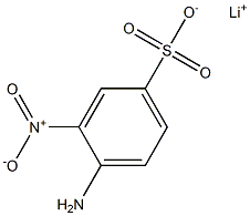 4-Amino-3-nitrobenzenesulfonic acid lithium salt Struktur