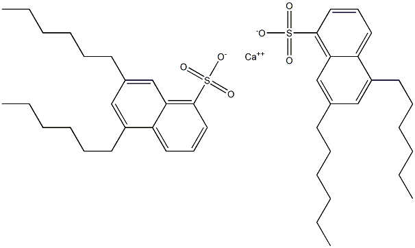 Bis(5,7-dihexyl-1-naphthalenesulfonic acid)calcium salt Struktur