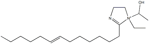 1-Ethyl-1-(1-hydroxyethyl)-2-(7-tridecenyl)-2-imidazoline-1-ium Struktur