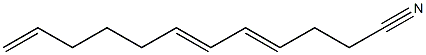 4,6,11-Dodecatrienenitrile Struktur