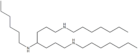 N,N''-Diheptyl-N'-hexylheptane-1,4,7-triamine Struktur