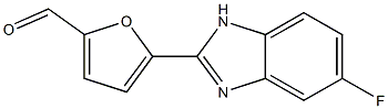 5-Fluoro-2-[5-formylfuran-2-yl]-1H-benzimidazole Struktur