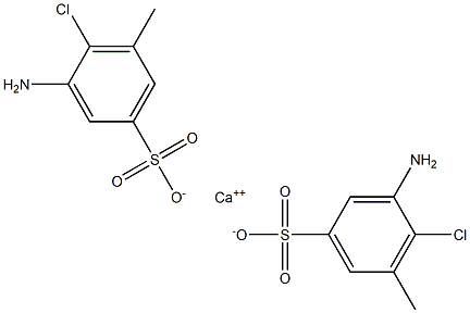 Bis(3-amino-4-chloro-5-methylbenzenesulfonic acid)calcium salt Struktur