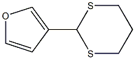 3-(1,3-Dithian-2-yl)furan Struktur