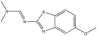 N1,N1-Dimethyl-N2-(5-methoxybenzothiazol-2-yl)formamidine Struktur