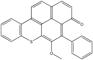 5-Methoxy-4-phenyl-3H-naphtho[2,1,8-mna]thioxanthen-3-one Structure