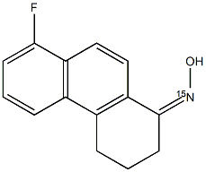 8-Fluoro-3,4-dihydrophenanthren-1(2H)-one (15N)oxime Struktur