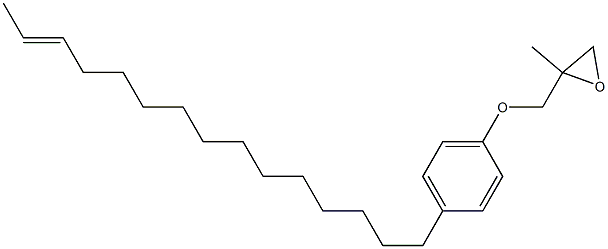 4-(13-Pentadecenyl)phenyl 2-methylglycidyl ether Struktur