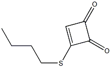 3-(Butylthio)-3-cyclobutene-1,2-dione Struktur