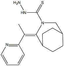 2-[1-(2-Pyridyl)ethylidene]-3-azabicyclo[3.2.2]nonane-3-carbothiohydrazide Struktur