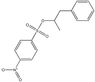 4-Nitrobenzenesulfonic acid 1-methyl-2-(phenyl)ethyl ester Struktur