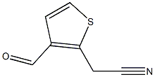 3-Formyl-2-thiopheneacetonitrile Struktur