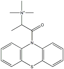 N,N,N,1-Tetramethyl-2-oxo-2-(10H-phenothiazin-10-yl)ethanaminium Struktur