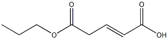 2-Pentenedioic acid hydrogen 5-propyl ester Struktur