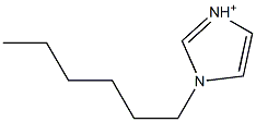 1-Hexylimidazolium Struktur