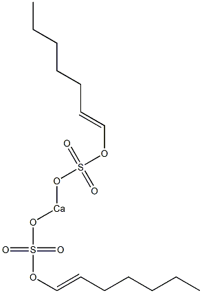 Bis[(1-heptenyloxy)sulfonyloxy]calcium Struktur