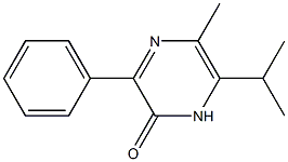 3-Phenyl-5-methyl-6-isopropylpyrazin-2(1H)-one Struktur