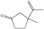 3-Methyl-3-(1-methylethenyl)cyclopentanone Struktur