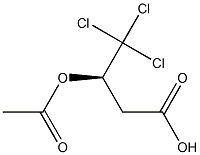 [R,(-)]-4,4,4-Trichloro-3-acetyloxybutyric acid Struktur