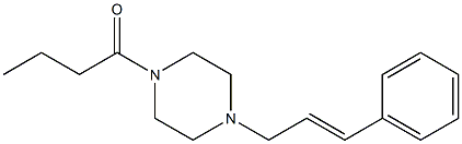 1-Butyryl-4-(3-phenyl-2-propenyl)piperazine Struktur