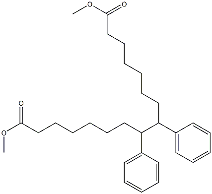 8,9-Diphenylhexadecanedioic acid dimethyl ester Struktur