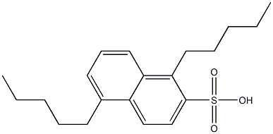 1,5-Dipentyl-2-naphthalenesulfonic acid Struktur