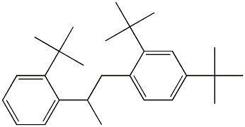 1-(2,4-Di-tert-butylphenyl)-2-(2-tert-butylphenyl)propane Struktur