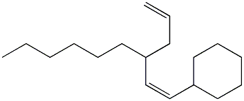 (1Z)-1-Cyclohexyl-3-hexyl-1,5-hexadiene Struktur