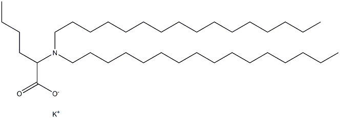 2-(Dihexadecylamino)hexanoic acid potassium salt Struktur