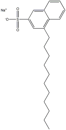 4-Undecyl-2-naphthalenesulfonic acid sodium salt Struktur