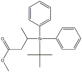 3-[Diphenyl(tert-butyl)silyl]butyric acid methyl ester Struktur