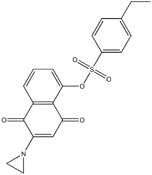 2-(1-Aziridinyl)-5-(4-ethylphenylsulfonyloxy)-1,4-naphthoquinone Struktur