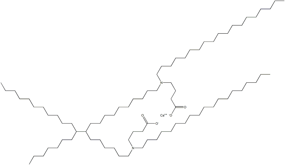 Bis[4-(dinonadecylamino)butyric acid]calcium salt Struktur