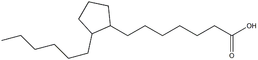 7-(2-Hexylcyclopentyl)heptanoic acid Struktur