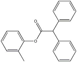 2,2-Diphenylacetic acid (2-methylphenyl) ester Struktur