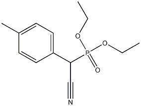 [Cyano(4-methylphenyl)methyl]phosphonic acid diethyl ester Struktur