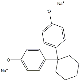 Disodium 4,4'-(cyclohexane-1,1-diyl)bisphenolate Struktur